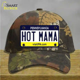 Hot Mama Pennsylvania State Novelty License Plate Hat Cotton / Camoflauge