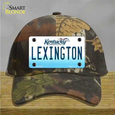 Lexington Kentucky Novelty License Plate Hat Cotton / Camoflauge
