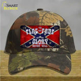 Flag May Fade Novelty License Plate Hat Cotton / Camoflauge