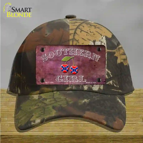 Southern Girl Novelty License Plate Hat Cotton / Camoflauge
