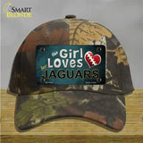 This Girl Loves Her Jaguars Novelty License Plate Hat Cotton / Camoflauge