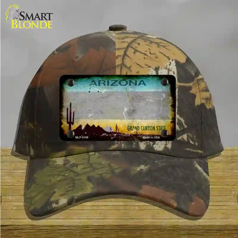 Arizona Gray Rusty Novelty License Plate Hat HAT-MLP-8169