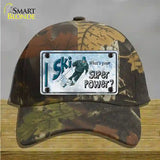 I Ski What's Your Super Power Male Novelty License Plate Hat Cotton / Camoflauge