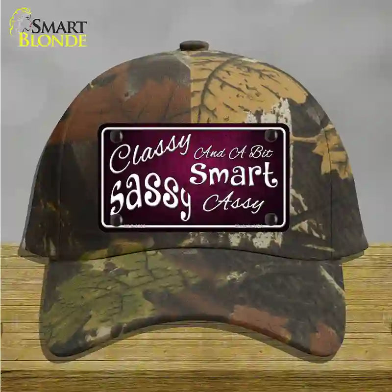 Classy Sassy Novelty License Plate Hat Cotton / Camoflauge