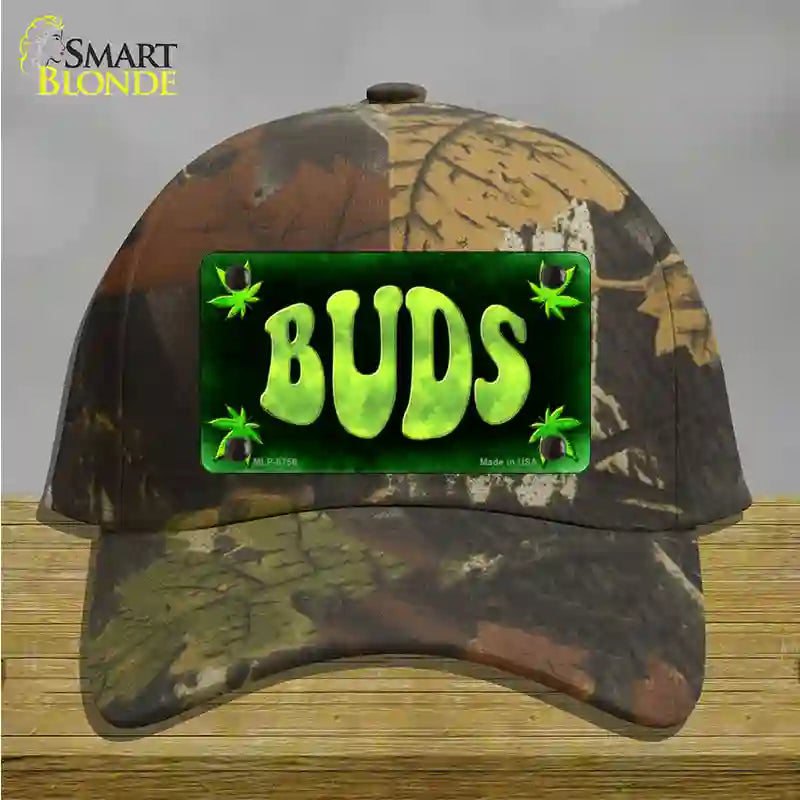 Buds Novelty License Plate Hat Cotton / Camoflauge