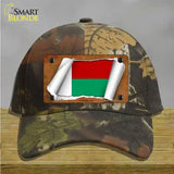 Madagascar Flag Scroll Novelty License Plate Hat Cotton / Camoflauge