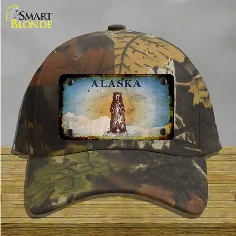 Alaska Bear Rusty Novelty License Plate Hat HAT-MLP-9512