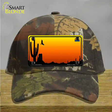 AZ Blank Scenic Novelty License Plate Hat Cotton / Camoflauge
