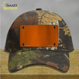 Orange Metallic Solid Novelty License Plate Hat Cotton / Camoflauge