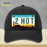 2 Hot Arizona Novelty License Plate Hat Unconstructed Cotton / Black
