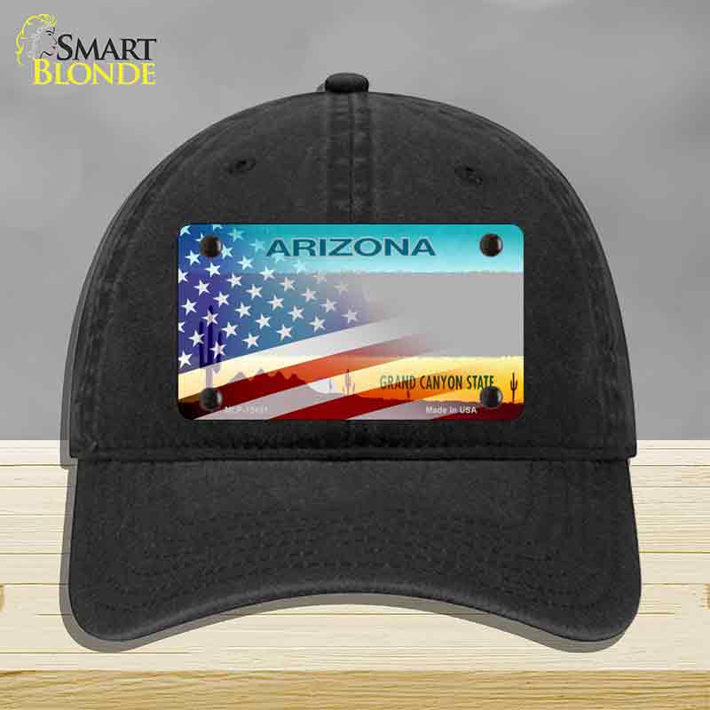Arizona License Plate American Flag Novelty License Plate Hat HAT-MLP-12431