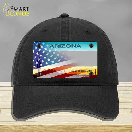 Arizona License Plate American Flag Novelty License Plate Hat HAT-MLP-12431