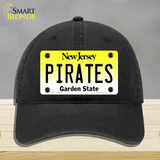 Pirates Novelty License Plate Hat Unconstructed Cotton / Black