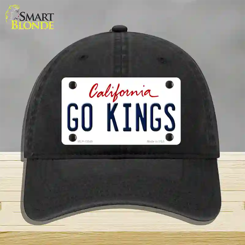 Go Kings California Novelty License Plate Hat Tag Unconstructed Cotton Black