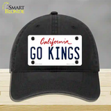 Go Kings California Novelty License Plate Hat Tag Unconstructed Cotton Black
