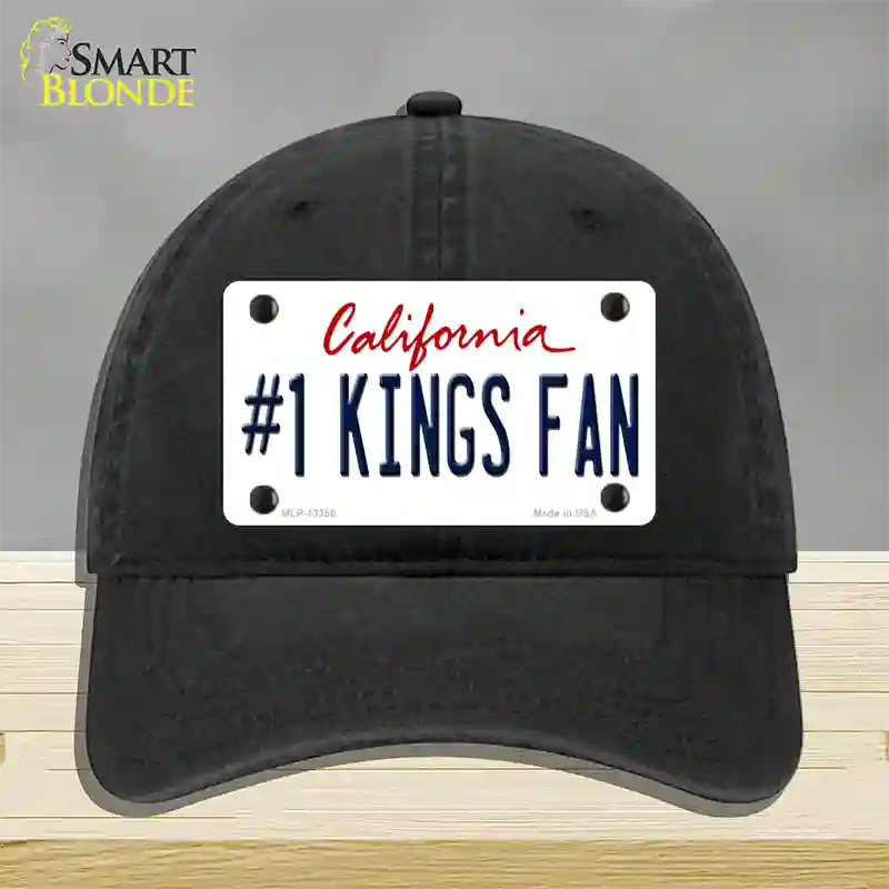 Number 1 Kings Fan California Novelty License Plate Hat Tag Unconstructed Cotton Black