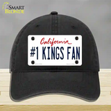 Number 1 Kings Fan California Novelty License Plate Hat Tag Unconstructed Cotton Black