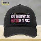 The Dork Side Novelty License Plate Hat Tag Unconstructed Cotton Black
