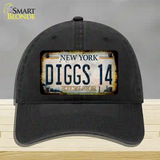 Diggs 14 Excelsior New York Rusty Novelty License Plate Hat Tag Unconstructed Cotton Black