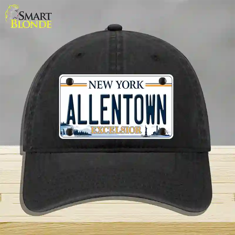 Allentown Excelsior New York Novelty License Plate Hat Tag Unconstructed Cotton Black