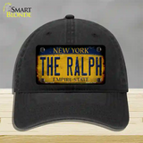 The Ralph New York Rusty Novelty License Plate Hat Tag Unconstructed Cotton Black