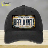Buffalo Mafia Excelsior New York Rusty Novelty License Plate Hat Tag Unconstructed Cotton Black