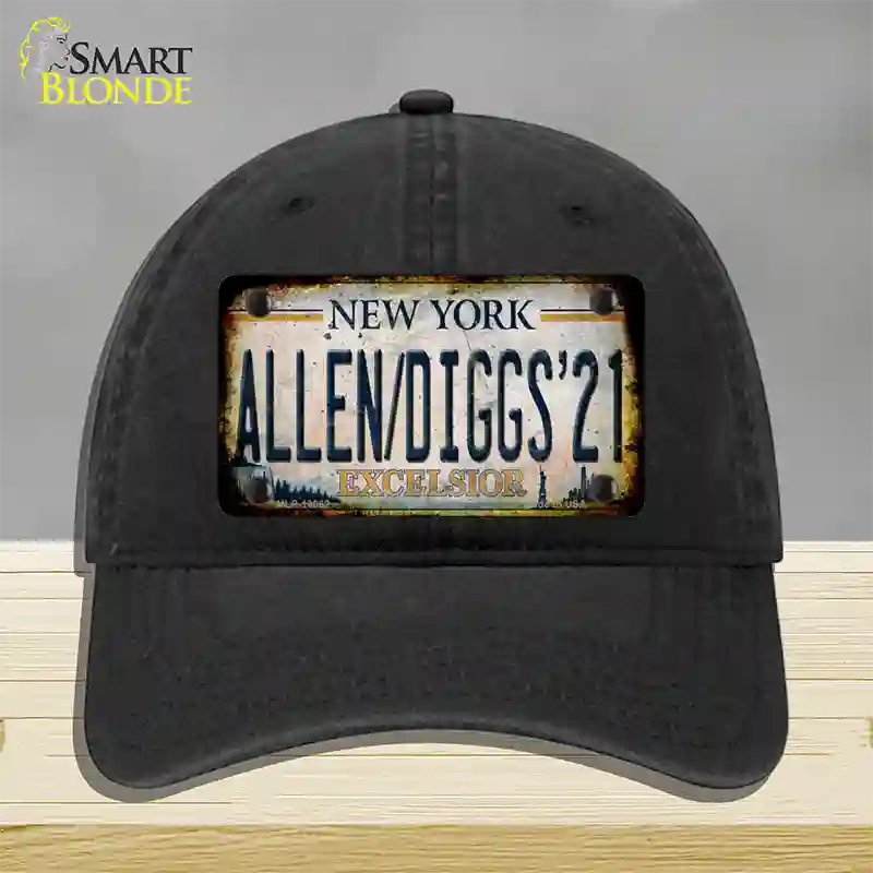 Allen Diggs 21 NY Excelsior Rusty Novelty License Plate Hat Tag Unconstructed Cotton Black