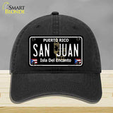 San Juan Puerto Rico Black Novelty License Plate Hat HAT-MLP-14297