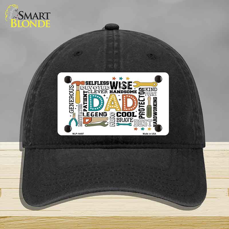 Dad Qualities Novelty License Plate Hat HAT-MLP-14497