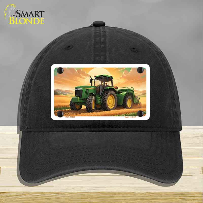 Tractor Sunset Novelty License Plate Hat HAT-MLP-14508