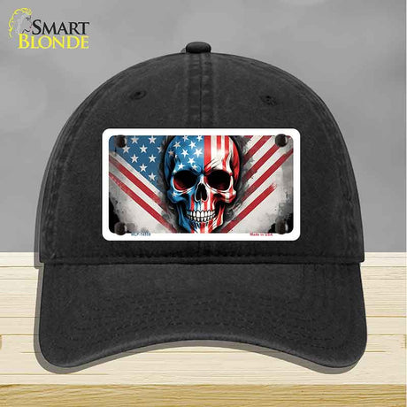 American Skull Novelty License Plate Hat HAT-MLP-14509