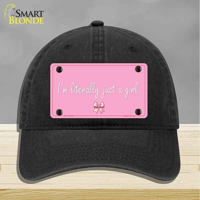 Im Literally Just a Girl Novelty License Plate Hat HAT-MLP-14530