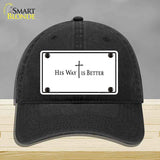 His Way is Better Novelty License Plate Hat HAT-MLP-14559