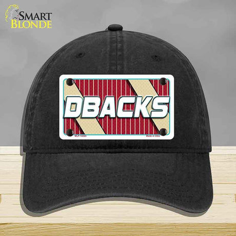 DBACKS Graphic Novelty License Plate Hat HAT-MLP-14565 Unconstructed Cotton Black