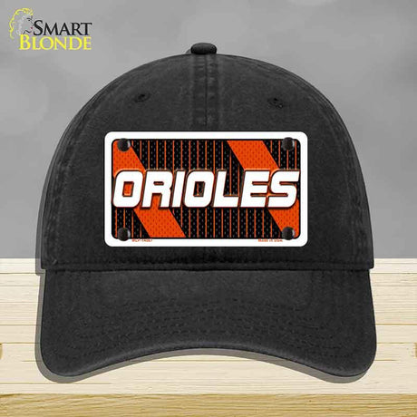 ORIOLES Graphic Novelty License Plate Hat HAT-MLP-14567 Unconstructed Cotton Black