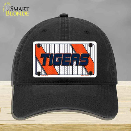 TIGERS Graphic Novelty License Plate Hat HAT-MLP-14574 Unconstructed Cotton Black