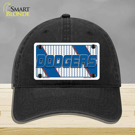 DODGERS Graphic Novelty License Plate Hat HAT-MLP-14578 Unconstructed Cotton Black