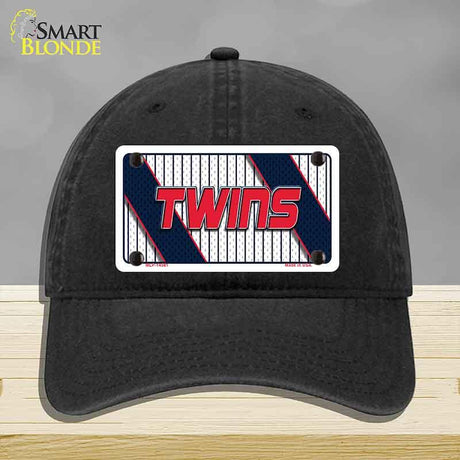 TWINS Graphic Novelty License Plate Hat HAT-MLP-14581 Unconstructed Cotton Black