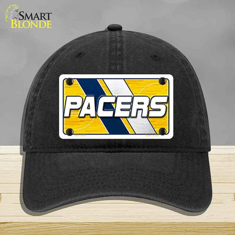 Black cap with Pacers logo on a gray background