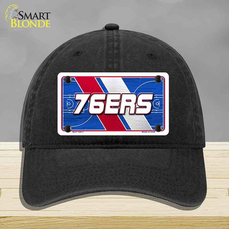 76ERS Graphic Novelty License Plate Hat HAT-MLP-14617 Unconstructed Cotton Black