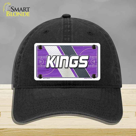 Black cap with Kings logo on a gray background