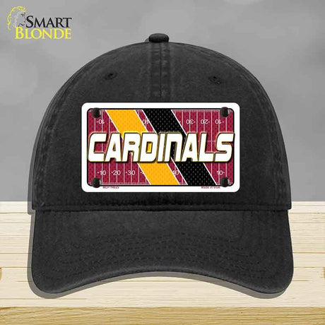 CARDINALS Graphic Novelty License Plate Hat HAT-MLP-14625 Unconstructed Cotton Black