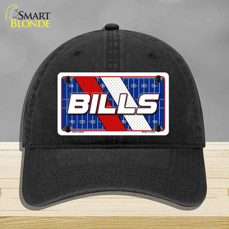 BILLS Graphic Novelty License Plate Hat HAT-MLP-14628 Unconstructed Cotton Black