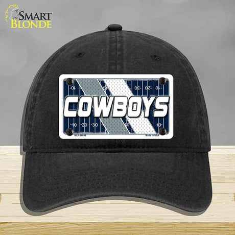 COWBOYS Graphic Novelty License Plate Hat HAT-MLP-14633 Unconstructed Cotton Black