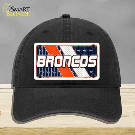 BRONCOS Graphic Novelty License Plate Hat HAT-MLP-14634 Unconstructed Cotton Black