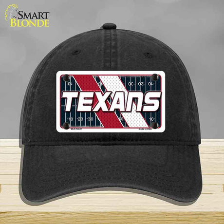 TEXANS Graphic Novelty License Plate Hat HAT-MLP-14637 Unconstructed Cotton Black