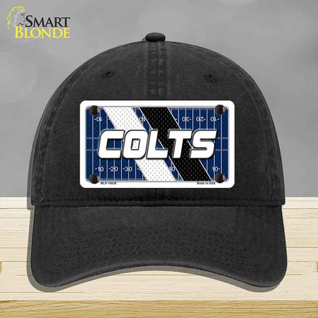COLTS Graphic Novelty License Plate Hat HAT-MLP-14638 Unconstructed Cotton Black