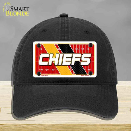 CHIEFS Graphic Novelty License Plate Hat HAT-MLP-14640 Unconstructed Cotton Black