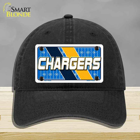 CHARGERS Graphic Novelty License Plate Hat HAT-MLP-14642 Unconstructed Cotton Black