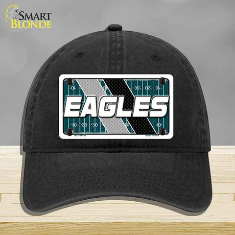 EAGLES Graphic Novelty License Plate Hat HAT-MLP-14650 Unconstructed Cotton Black